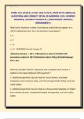 AHIMA CCA Exam 2 &vert; 2025 Complete Official Exam with Verified Correct Answers and Rationales &vert; Graded A&plus; and Professor Approved