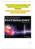 TEST BANK for Human Physiology 16th Edition by Stuart Ira Fox & Krista Rompolski All Chapters 1-20 With True&sol;False & Multiple Choice Questions Answers are at the End of Each Chapter