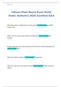 Indiana State Board Exam Study Guide- Esthetics 2025&vert; Certified Q&A