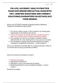 PSI Life&comma; Accident & Health Insurance Practice Exam 2025 &lpar;California Focus&rpar;