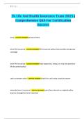TN Life And Health Insurance Exam 2025 &vert; Comprehensive Q&A For Certification Success