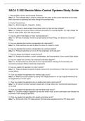 SACA C-202 Electric Motor Control Systems Study Guide