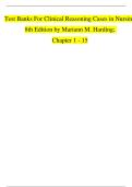 Clinical reasoning cases in nursing 8th edition harding snyder test bank&period;