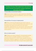 Fisdap Airway Management Questions  and Correct Answers&sol; Latest Update &sol;  Already Graded