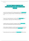 WA STATE WRITTEN DRIVERS TEST&semi; COMPREHENSIVE Q&A FOR CERTIFICATION SUCCESS