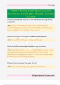 Fisdap Airway Exam Questions and  Correct Answers&sol; Latest Update &sol; Already  Graded