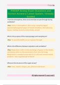 Fisdap Airway Exam Questions and  Correct Answers&sol; Latest Update &sol; Already  Graded