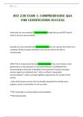 RST 230 EXAM 1&semi; COMPREHENSIVE Q&A FOR CERTIFICATION SUCCESS