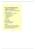 Summary Self-Help to ICSE Semester 2 Topicwise Revision Physics Book Class 10 -  Mathematics 