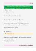 BBH exam 3 Questions and Correct  Answers&sol; Latest Update &sol; Already Graded