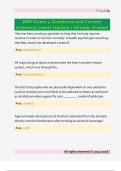 BBH Exam 4 Questions and Correct  Answers&sol; Latest Update &sol; Already Graded