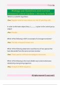 Biology 100 Questions and Correct  Answers&sol; Latest Update &sol; Already Graded