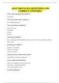 ANAT 100 EXAM 6 QUESTIONS AND CORRECT ANSWERS&excl;