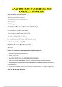 ANAT 100 EXAM 7 QUESTIONS AND CORRECT ANSWERS&excl;