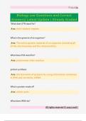Biology 100 Quiz Questions and Correct  Answers&sol; Latest Update &sol; Already Graded