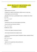 ANAT 100 EXAM 5 QUESTIONS AND CORRECT ANSWERS&excl;