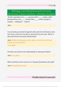 Biology 100 Questions and Correct  Answers&sol; Latest Update &sol; Already Graded 