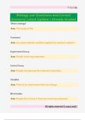 Biology 100 Questions and Correct  Answers&sol; Latest Update &sol; Already Graded 
