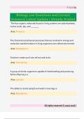 Biology 100 - Exam 1 Questions and  Correct Answers&sol; Latest Update &sol; Already  Graded 