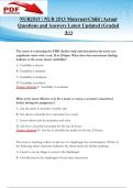 NUR2513 &vert; NUR 2513 Maternal-Child Nursing &ndash; Actual Questions & Answers &vert; Latest Update &lpar;Graded A&plus;&rpar;