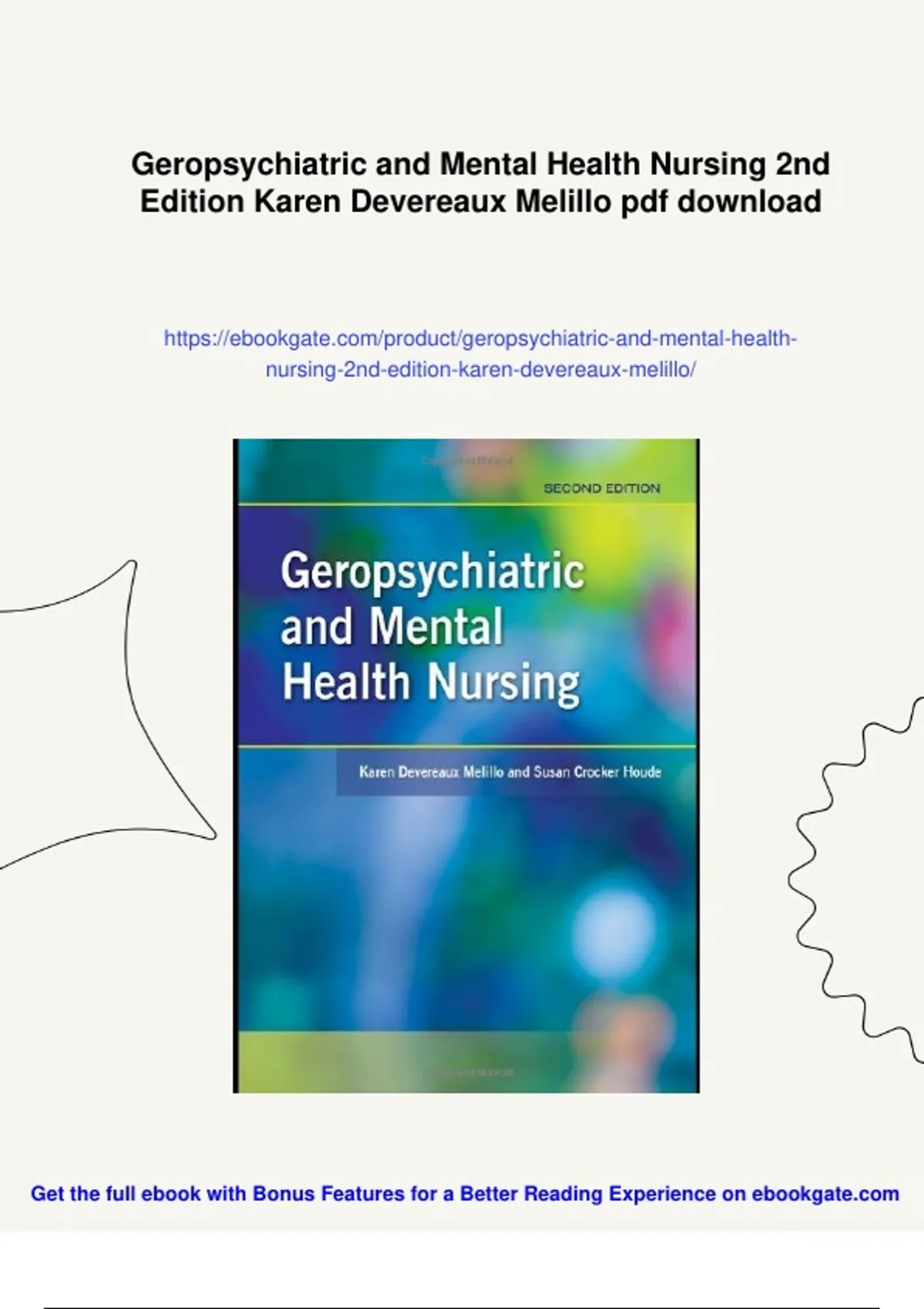 Summary Geropsychiatric and Mental Health Nursing 2nd Edition Karen ...