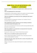 D080 FINAL EXAM QUESTIONS AND CORRECT ANSWERS&excl;