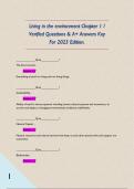 Living in the environment Chapter 1 &sol; Verified Questions & A&plus; Answers Key For 2025 Edition&period;