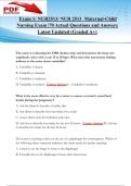 Exam 1&colon; NUR2513 &sol; NUR 2513 Maternal-Child Nursing &ndash; 70 Actual Questions & Answers &vert; Updated 2025&sol;2026 &lpar;Graded A&plus;&rpar;