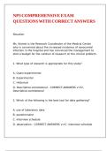 NP3 COMPREHENSIVE EXAM QUESTIONS WITH CORRECT ANSWERS