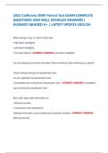 2025 California DMV Permit Test EXAM COMPLETE  QUESTIONS AND WELL DETAILED ANSWERS &vert;  ALREADY GRADED A&plus; &vert; LATEST UPDATE 2025&sol;26