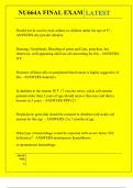 NU664A FINAL EXAM QUESTIONS AND ANSWERS 2025