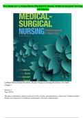  Test Bank &ndash; Medical-Surgical Nursing&comma; 6th Edition by LeMone&comma; Burke&comma; Bauldoff&comma; & Gubrud &vert; Complete Exam Question Set