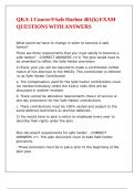 QKA-1 Course 9 Safe Harbor 401&lpar;k&rpar; EXAM QUESTIONS WITH ANSWERS