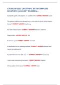 CTR EXAM 2025 QUESTIONS WITH COMPLETE  SOLUTIONS &vert; ALREADY GRADED A&plus;