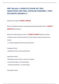 EMT Module 5 COMPLETE EXAM SET 2025  &vert;QUESTIONS AND WELL DETAILED ANSWERS &vert; 100&percnt;  ACCURATE&vert; GRADED A&plus;