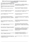 HIPAA and Privacy Act Training &lpar;DHA-US001&rpar; Test Questions with Answers Graded A&plus;
