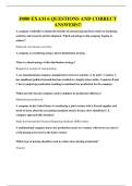 D080 EXAM 6 QUESTIONS AND CORRECT ANSWERS