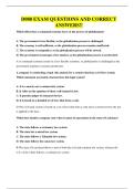 D080 EXAM QUESTIONS AND CORRECT ANSWERS