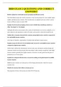 HHD EXAM 2 QUESTIONS AND CORRECT ANSWERS
