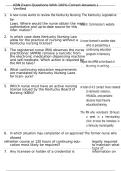 KBN Exam Questions With 100&percnt; Correct Answers &vert; Verified 