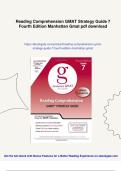 Reading Comprehension GMAT Strategy Guide 7 Fourth Edition Manhattan Gmat - Instant Download