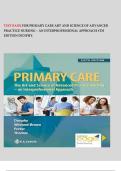 TEST BANK FOR PRIMARY CARE ART AND SCIENCE OF ADVANCED PRACTICE NURSING &ndash; AN INTERPROFESSIONAL APPROACH 5TH EDITION DUNPHY&period;