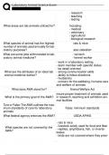 Laboratory Animal Science Exam 2025 &vert; Complete Questions and Correct Answers &vert; Already Graded A&plus; &vert; Verified Answers &vert; Just Released &vert; Newest Version