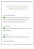 PSYC 101 Module 4 &ndash; Introduction to Psychology &vert; Study Guide & Practice Questions &vert; 2025