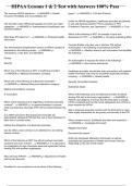 HIPAA Lessons 1 & 2 Test with Answers 100&percnt; Pass