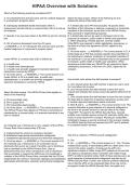 HIPAA Overview with Solutions