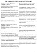 HIPAA&sol;PA Refresher Test with Answers Graded A&plus;