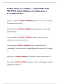 NEA BC exam 2025 COMPLETE QUESTIONS With  100&percnt; Well detailed Solutions&comma; Already graded  A&plus;&vert;BRAND NEW&excl;&excl;&excl; 