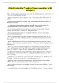 CNA Credentia Practice Exam question with answers