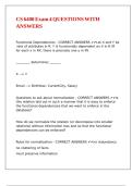 CS 6400 Exam 4 QUESTIONS WITH ANSWERS